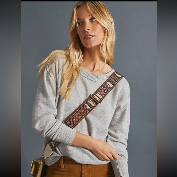 NWT‎ Anthropologie Emmeline Boat Neck Cashmere Sweater Size large - Picture 2 of 14